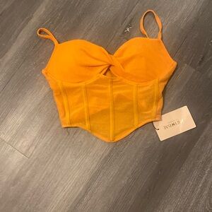 SHEINBAE size XS orange crop top